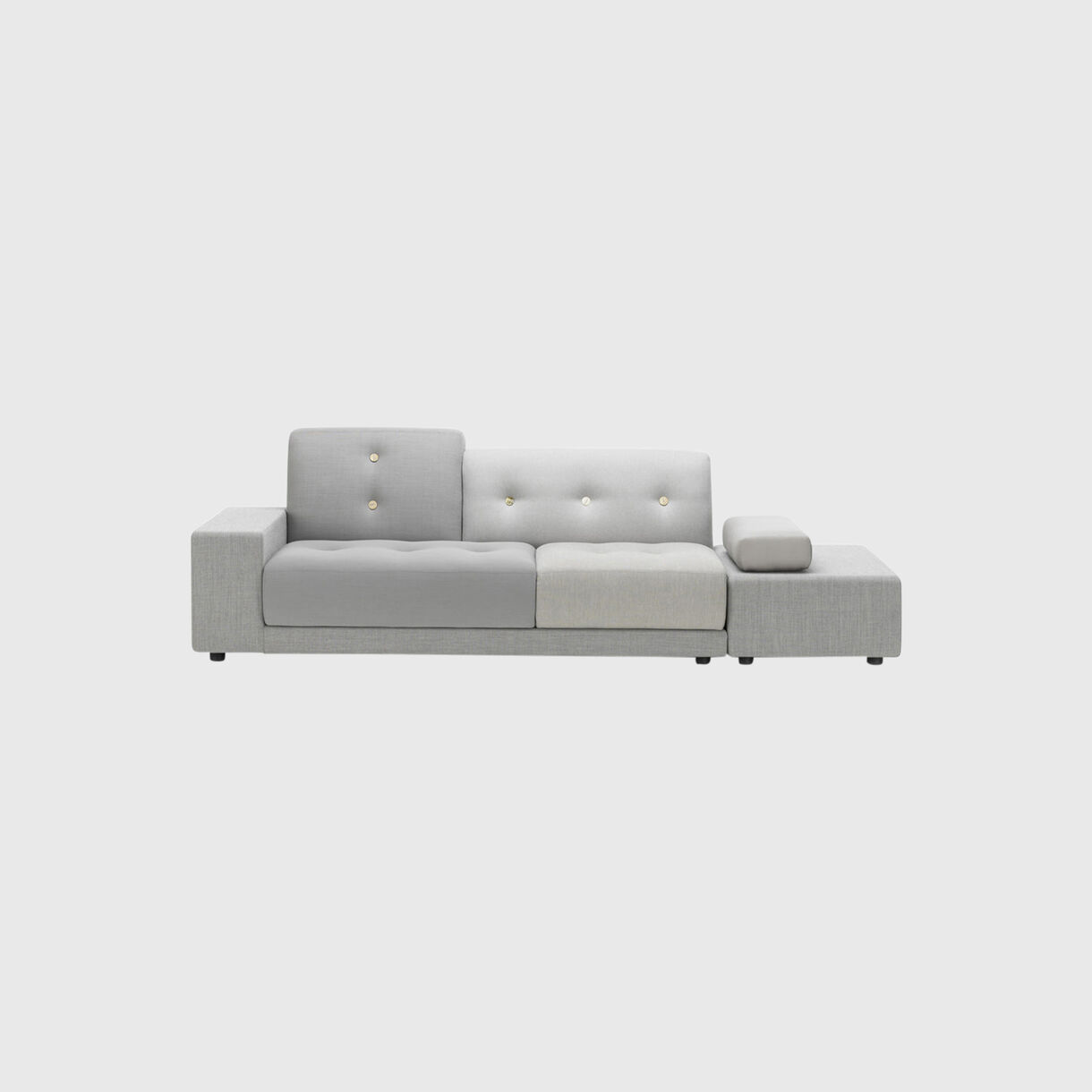 Polder Sofa, Armrest Left, Fabric Mix - Pebble Grey